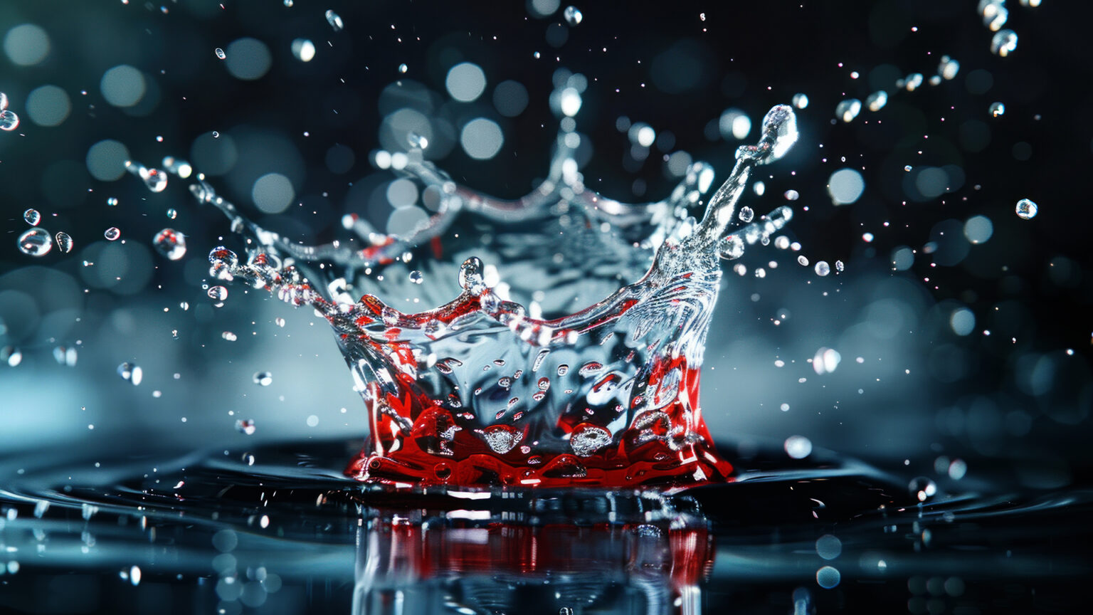 the element of water splashing